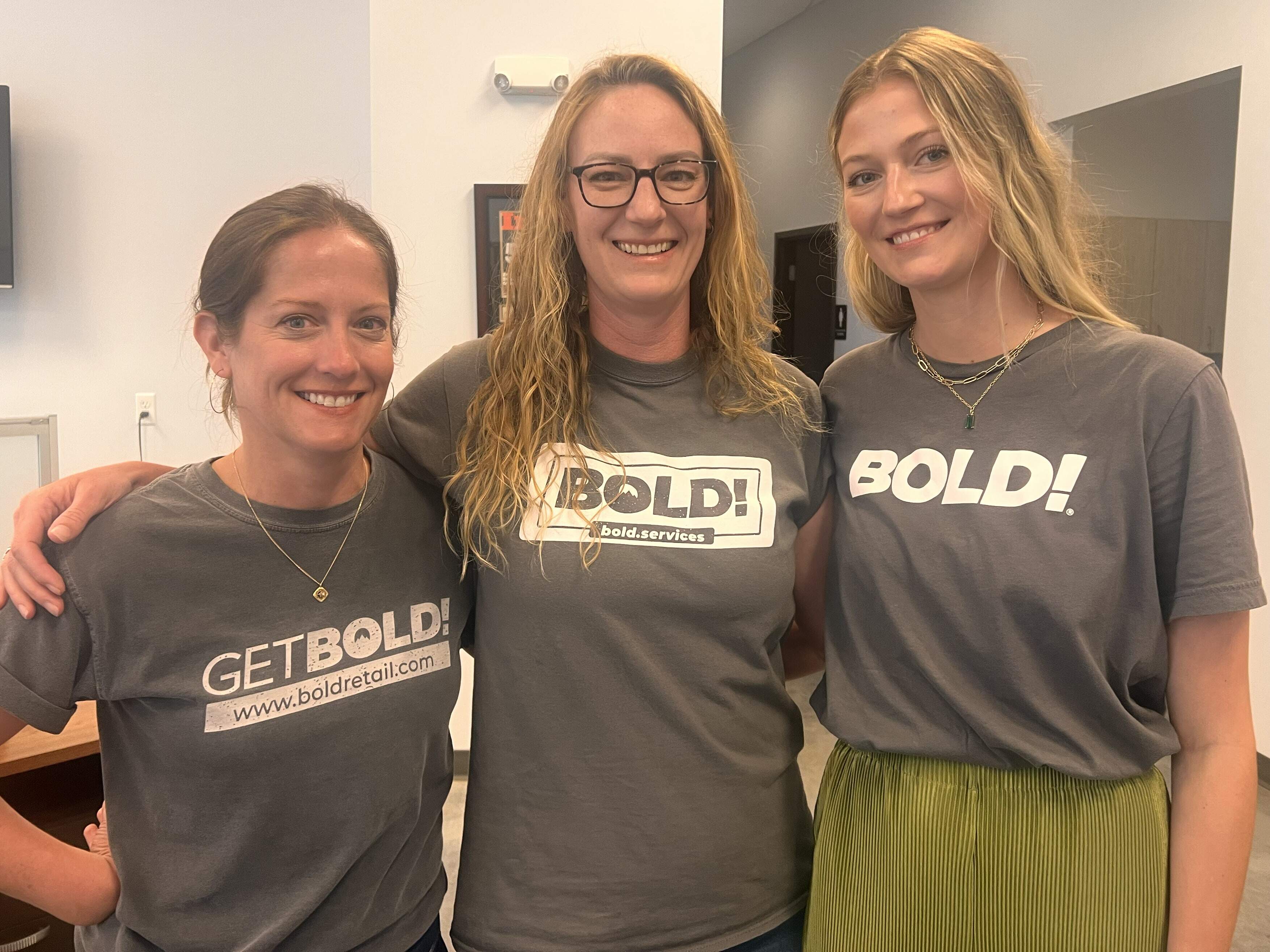 Group in BOLD t shirts