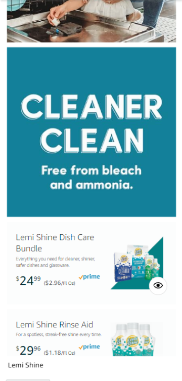 Cleaner clean - free from bleach and ammonia