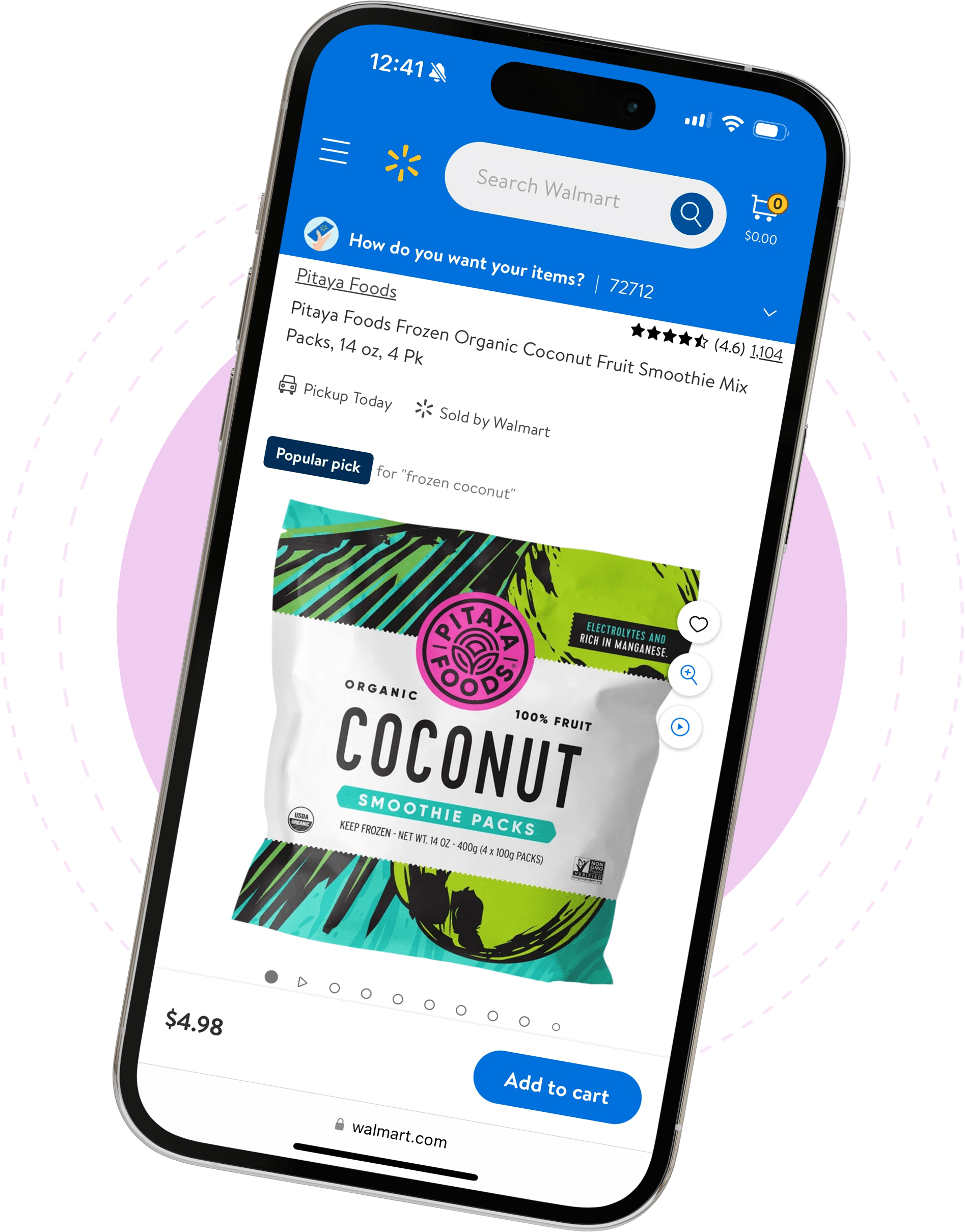 Pitaya PDP on walmart with pickup today